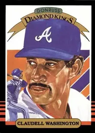 1985 Donruss #11 - Claudell Washington - Atlanta Braves