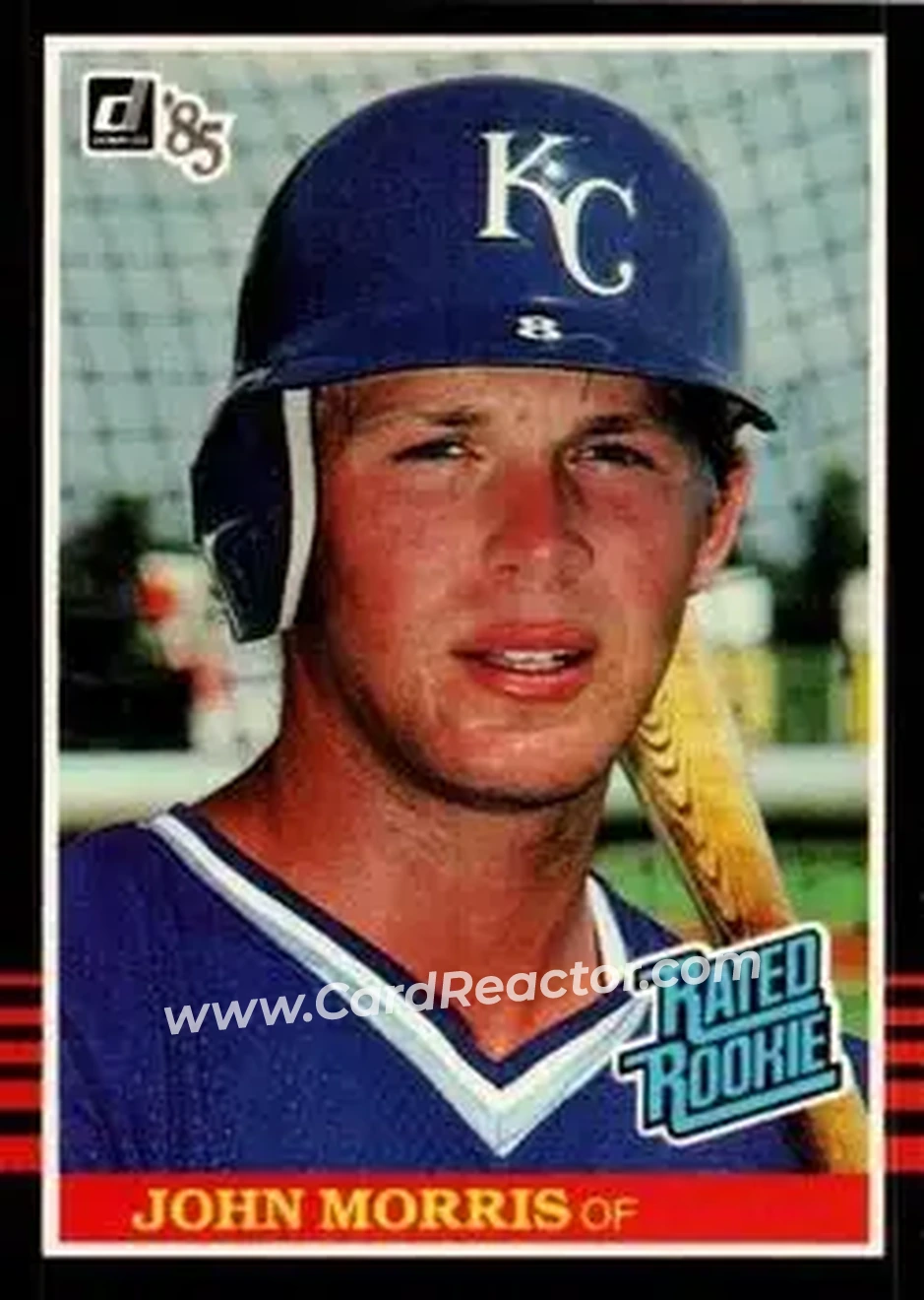 1985 Donruss #32 - John Morris - Kansas City Royals - Front