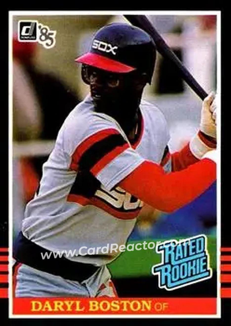 1985 Donruss #33 - Daryl Boston - Chicago White Sox - Front