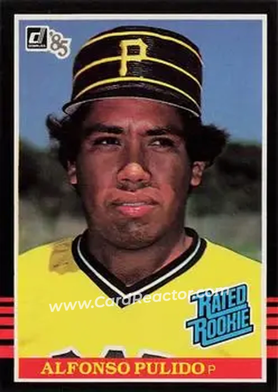 1985 Donruss #34 - Alfonso Pulido - Pittsburgh Pirates - Front