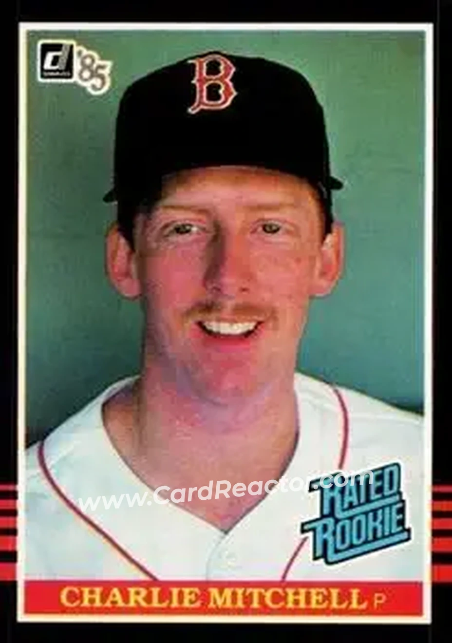 1985 Donruss #40 - Charlie Mitchell - Boston Red Sox - Front