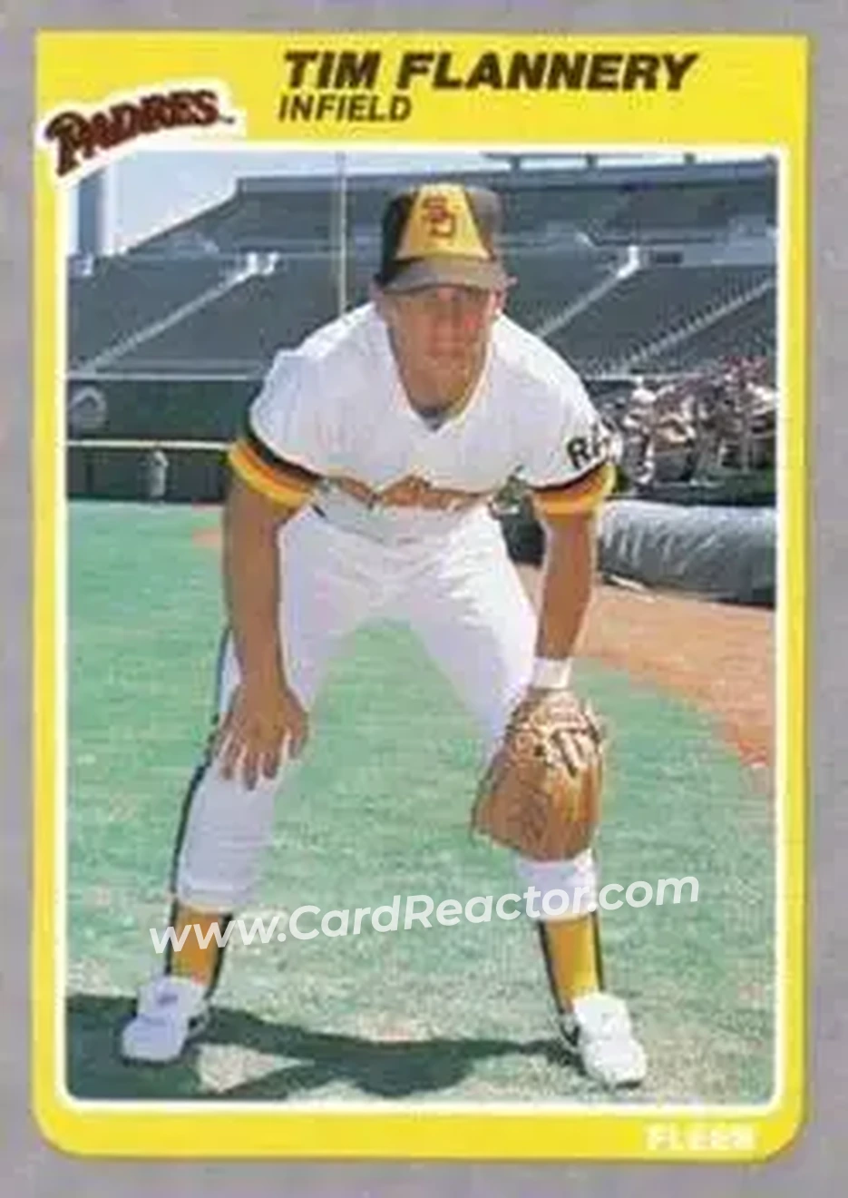 1985 Fleer #31 - Tim Flannery - San Diego Padres - Front