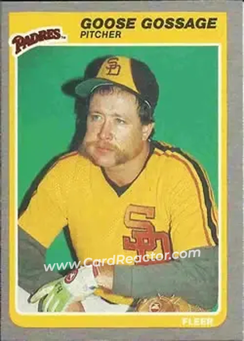 1985 Fleer #33 - Rich Gossage - San Diego Padres - Front