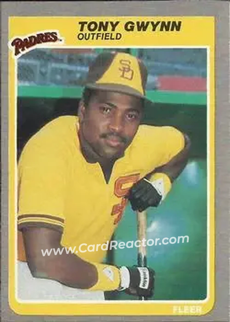 1985 Fleer #34 - Tony Gwynn - San Diego Padres - Front