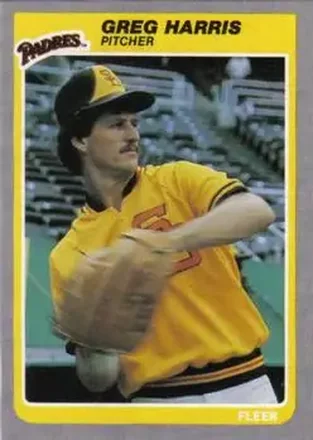1985 Fleer #35 - Greg Harris - San Diego Padres