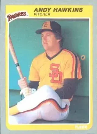 1985 Fleer #36 Andy Hawkins