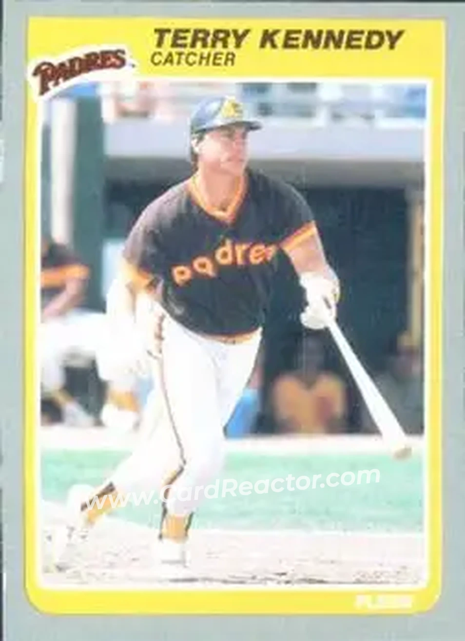 1985 Fleer #37 - Terry Kennedy - San Diego Padres - Front