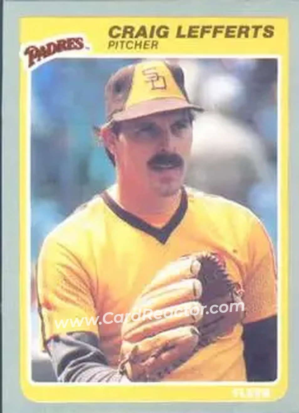 1985 Fleer #38 - Craig Lefferts - San Diego Padres - Front