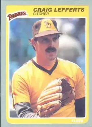 1985 Fleer #38 - Craig Lefferts - San Diego Padres