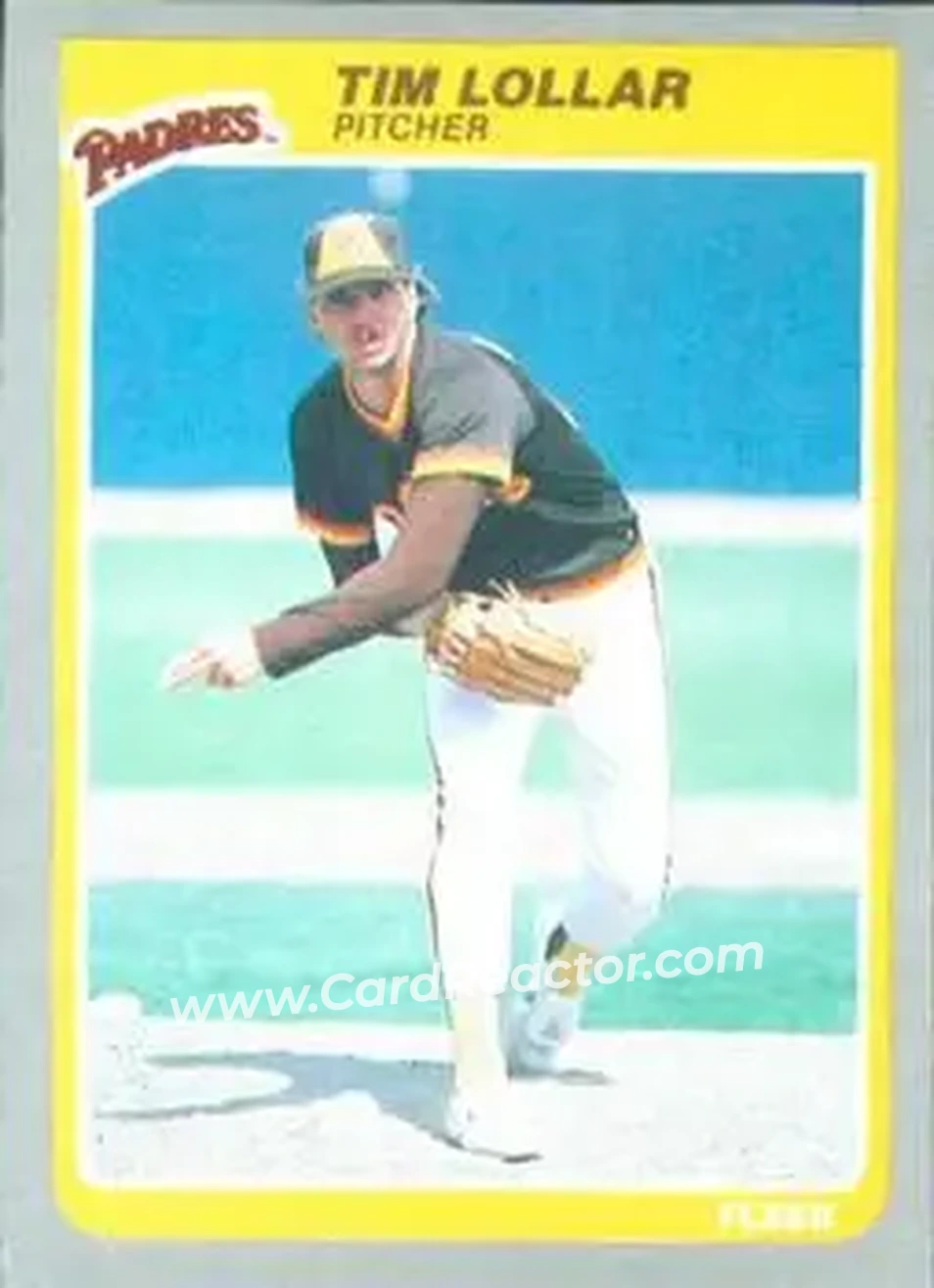 1985 Fleer #39 - Tim Lollar - San Diego Padres - Front 1985 Fleer #39 - Tim Lollar - San Diego Padres - Front
