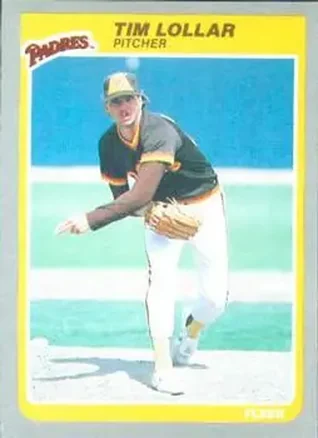 1985 Fleer #39 - Tim Lollar - San Diego Padres