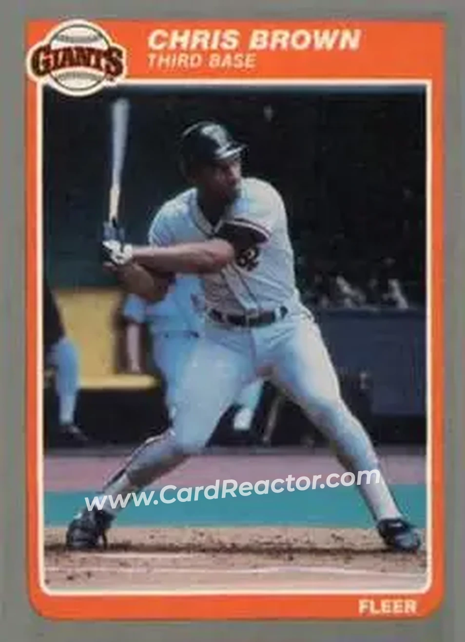 1985 Fleer Update #U-11 - Chris Brown - San Francisco Giants - Front