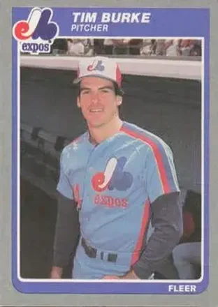 1985 Fleer Update #U-14 - Tim Burke - Montreal Expos