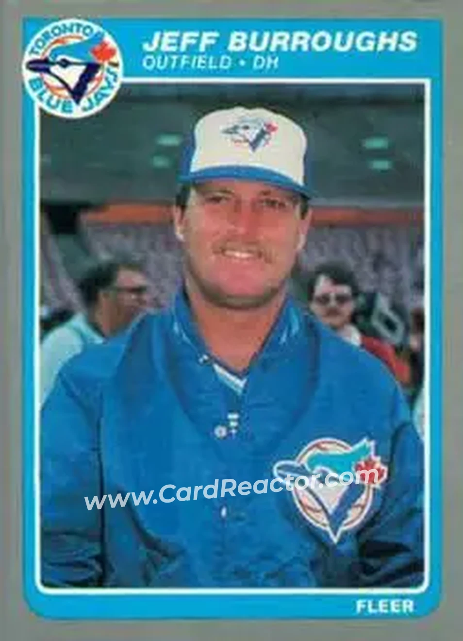 1985 Fleer Update #U-16 - Jeff Burroughs - Toronto Blue Jays - Front