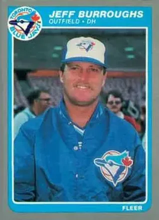 1985 Fleer Update #U-16 - Jeff Burroughs - Toronto Blue Jays