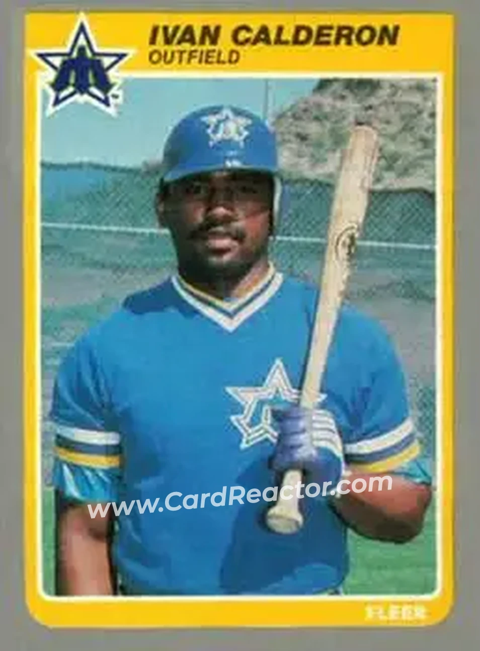 1985 Fleer Update #U-17 - Ivan Calderon - Seattle Mariners - Front