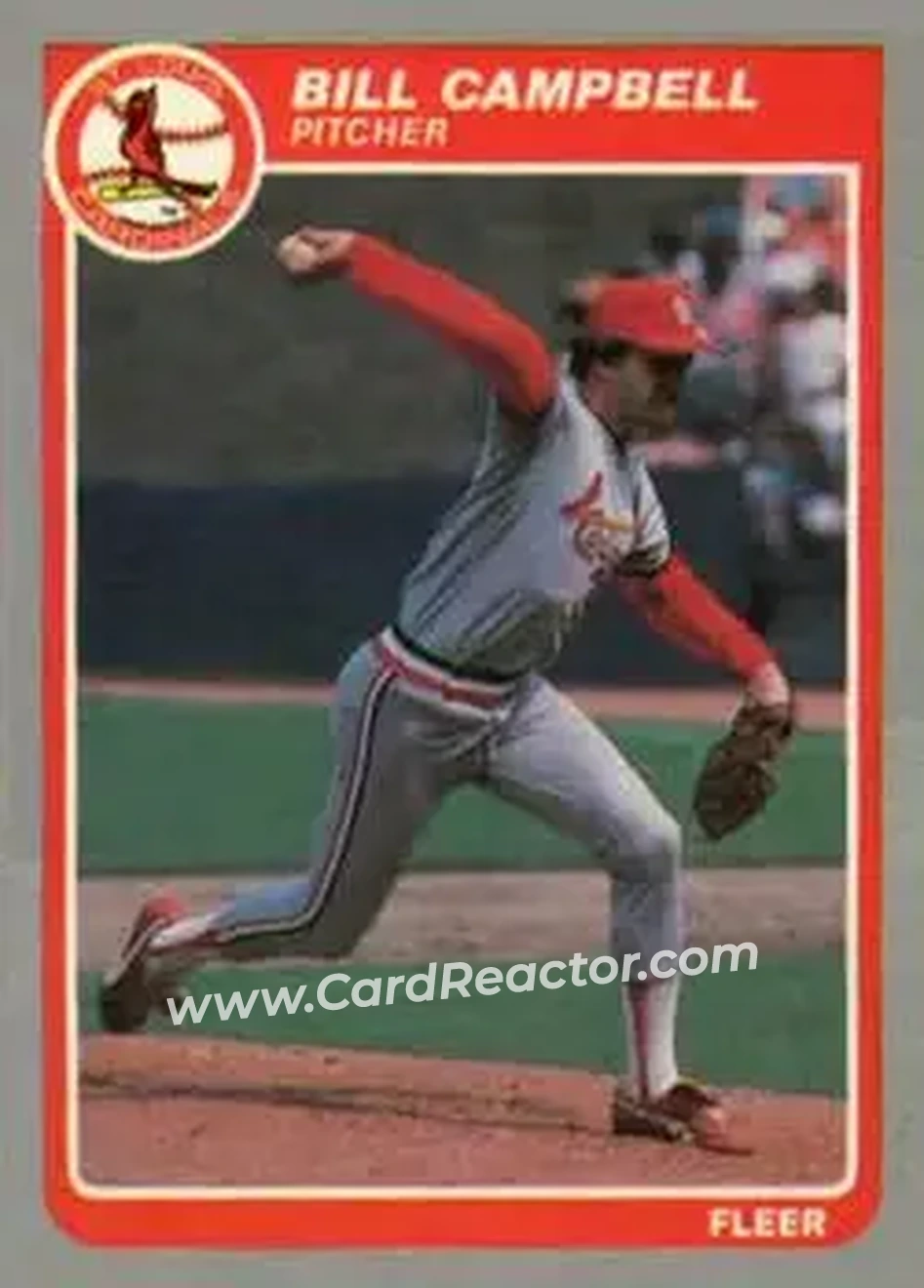 1985 Fleer Update #U-19 - Bill Campbell - St. Louis Cardinals - Front 1985 Fleer Update #U-19 - Bill Campbell - St. Louis Cardinals - Front