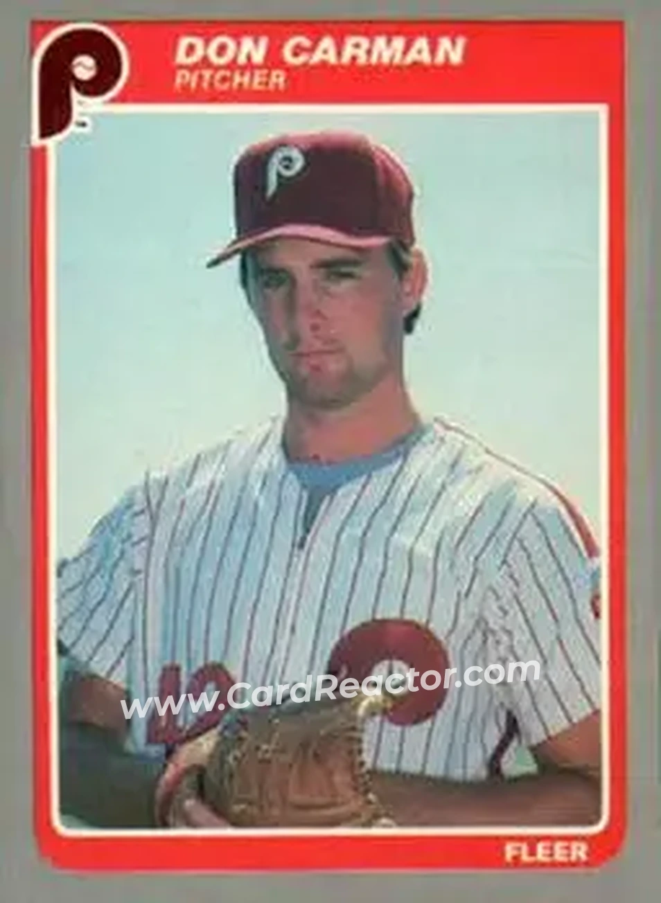 1985 Fleer Update #U-20 - Don Carman - Philadelphia Phillies - Front