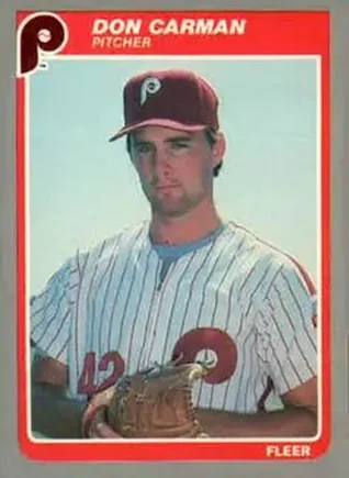 1985 Fleer Update #U-20 - Don Carman - Philadelphia Phillies