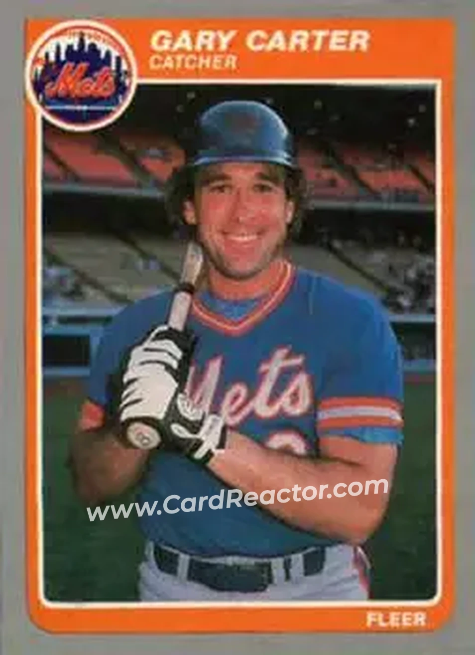 1985 Fleer Update #U-21 - Gary Carter - New York Mets - Front