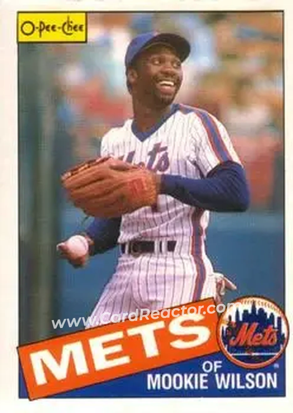 1985 O-Pee-Chee #11 - Mookie Wilson - New York Mets - Front
