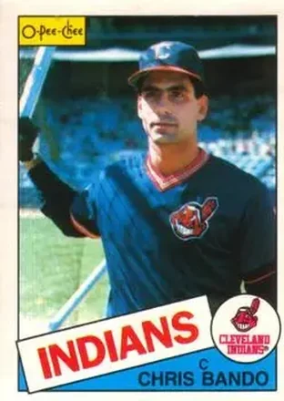 1985 O-Pee-Chee #14 - Chris Bando - Cleveland Indians