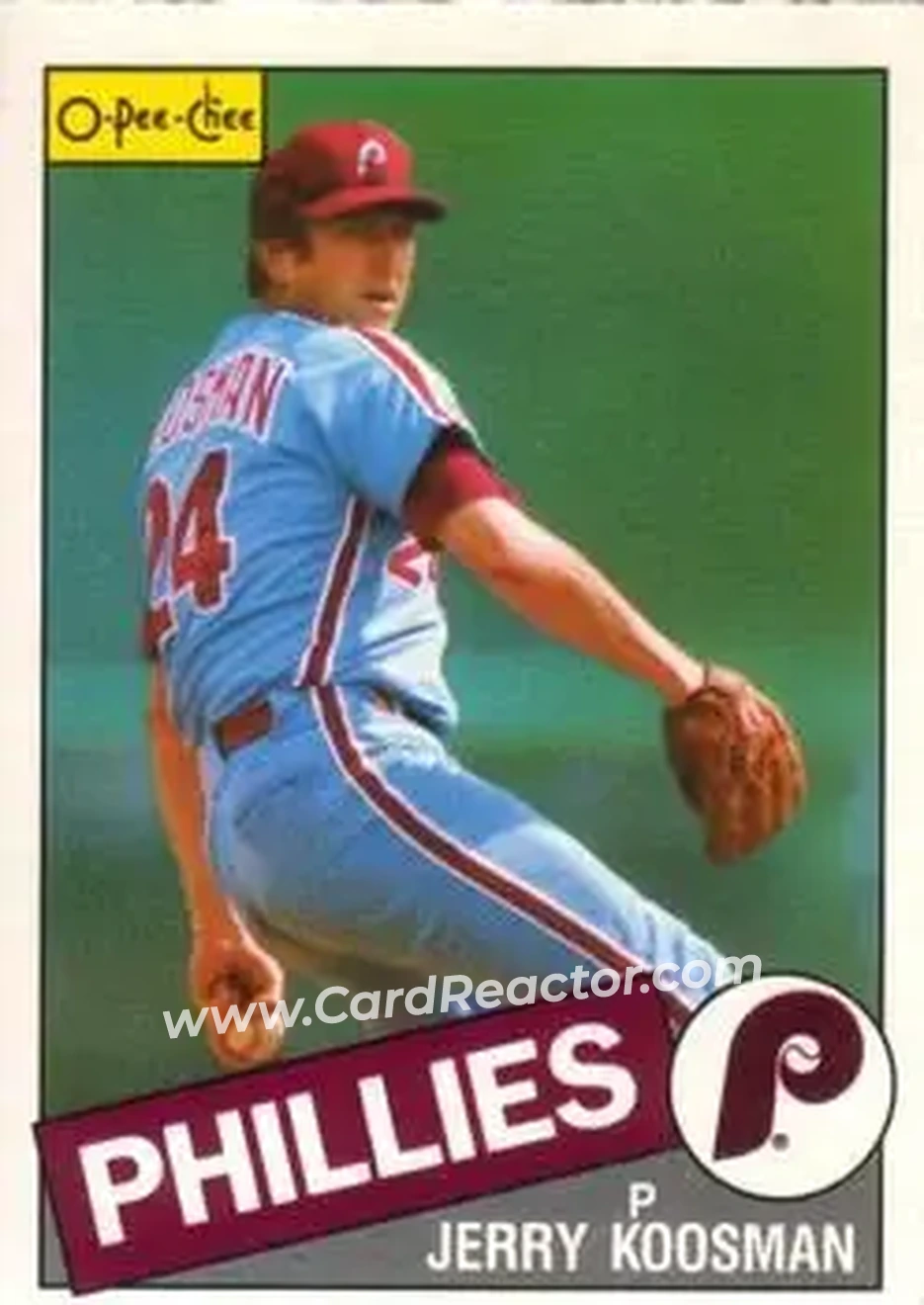 1985 O-Pee-Chee #15 - Jerry Koosman - Philadelphia Phillies - Front