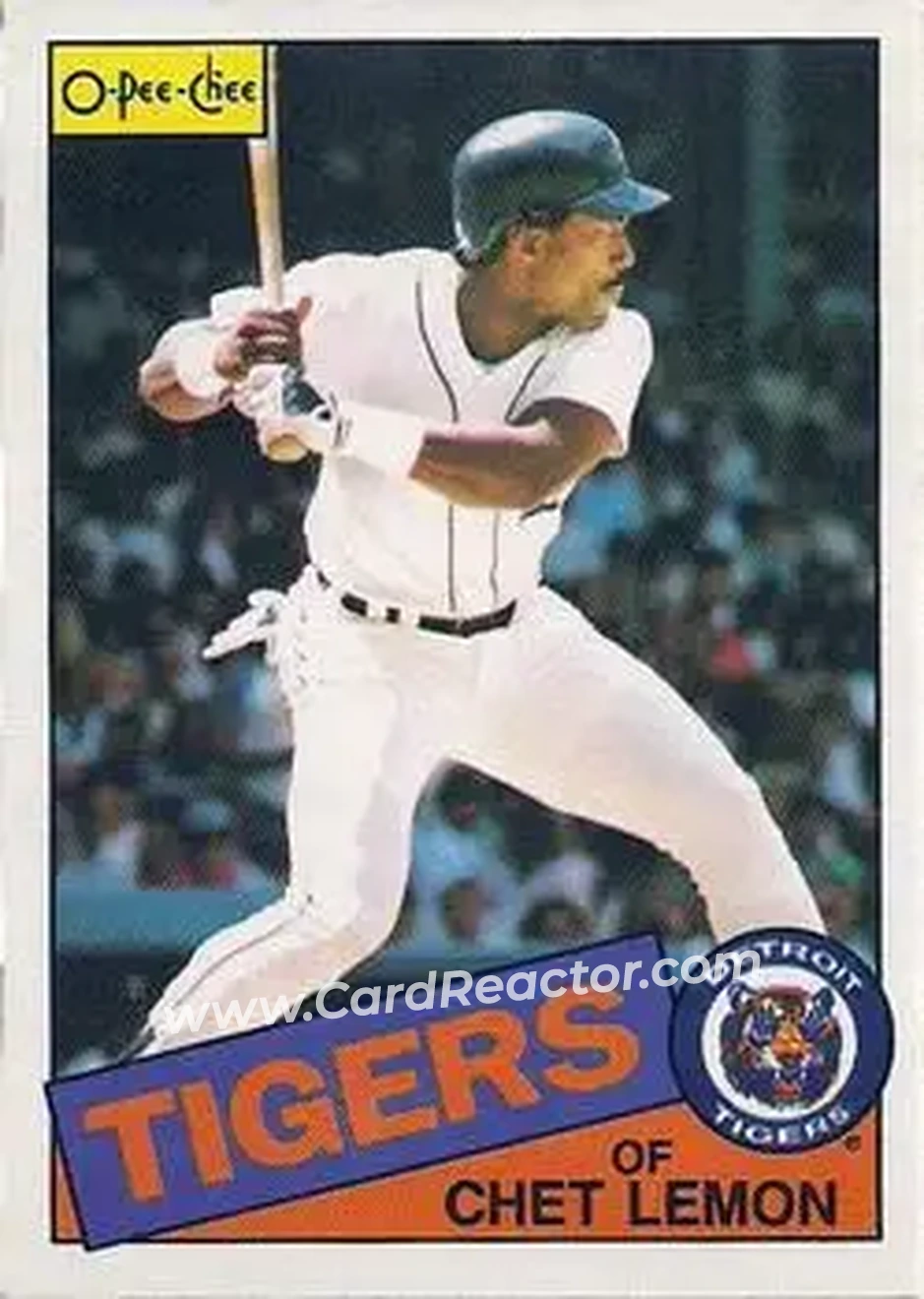 1985 O-Pee-Chee #20 - Chet Lemon - Detroit Tigers - Front