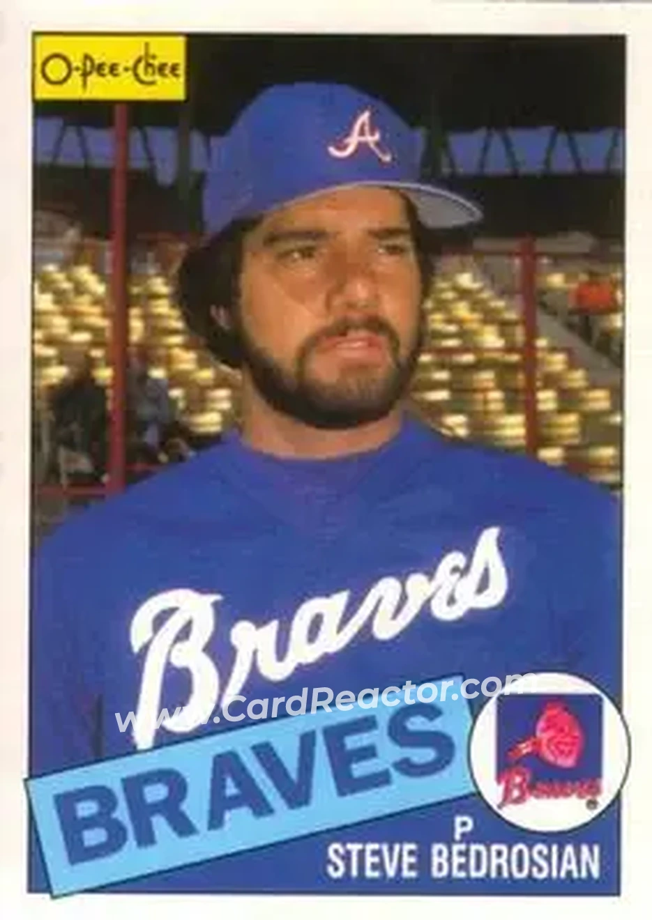 1985 O-Pee-Chee #25 - Steve Bedrosian - Atlanta Braves - Front