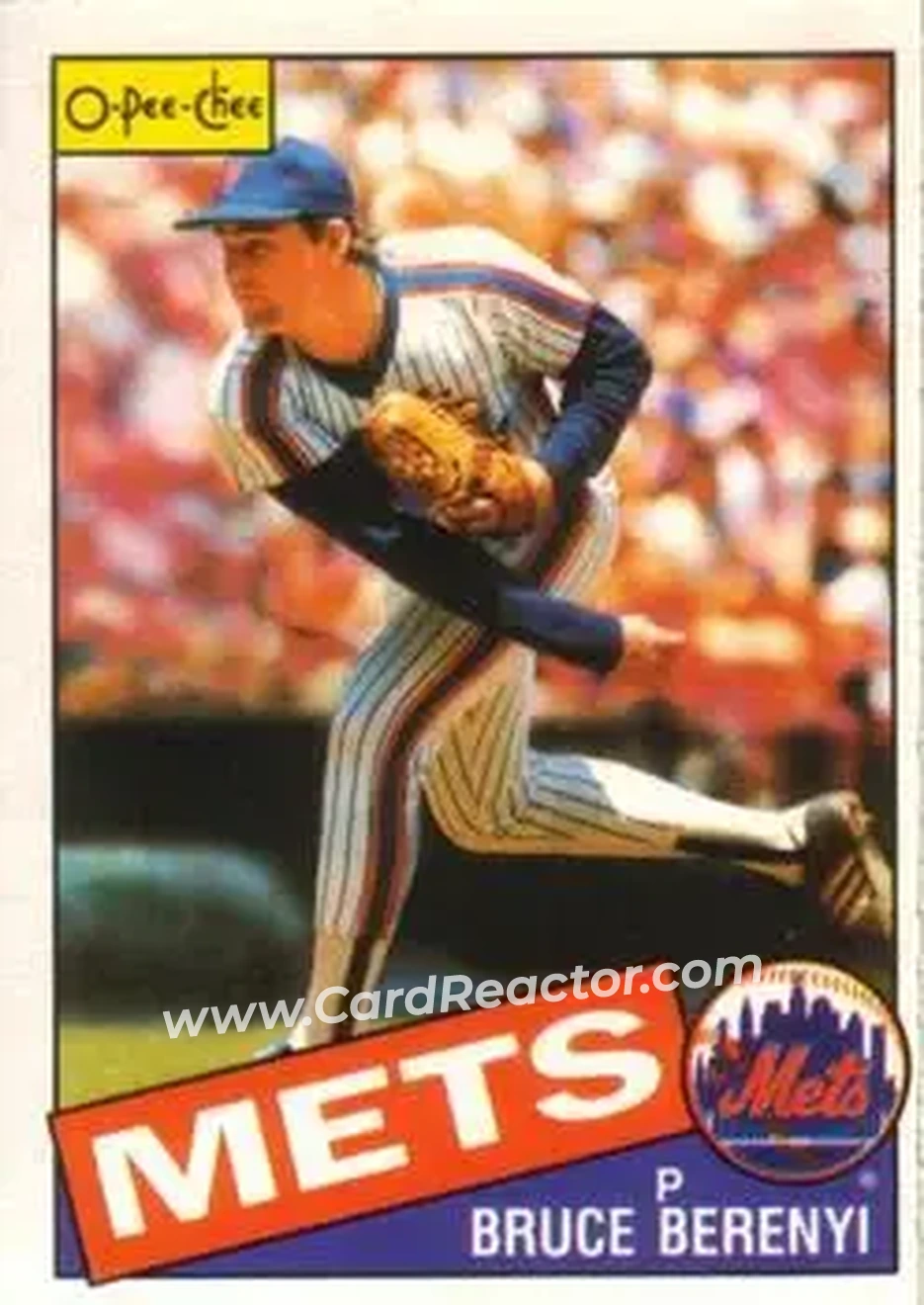 1985 O-Pee-Chee #27 - Bruce Berenyi - New York Mets - Front