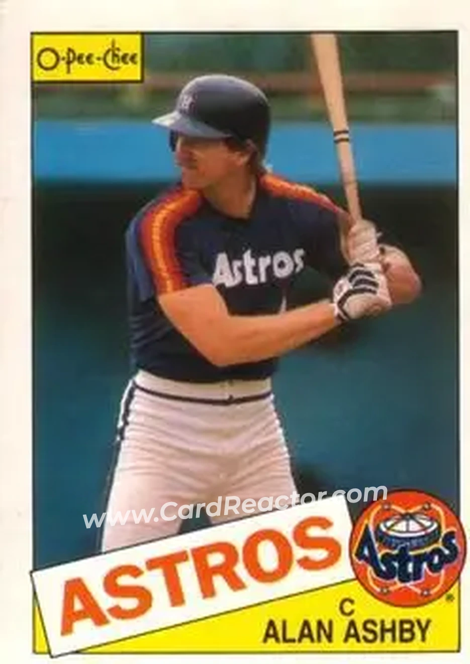 1985 O-Pee-Chee #29 - Alan Ashby - Houston Astros - Front