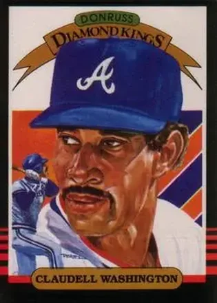 1985 Leaf #11 - Claudell Washington - Atlanta Braves