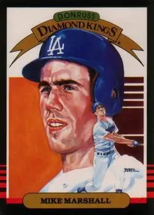 1985 Leaf #12 - Mike Marshall - Los Angeles Dodgers