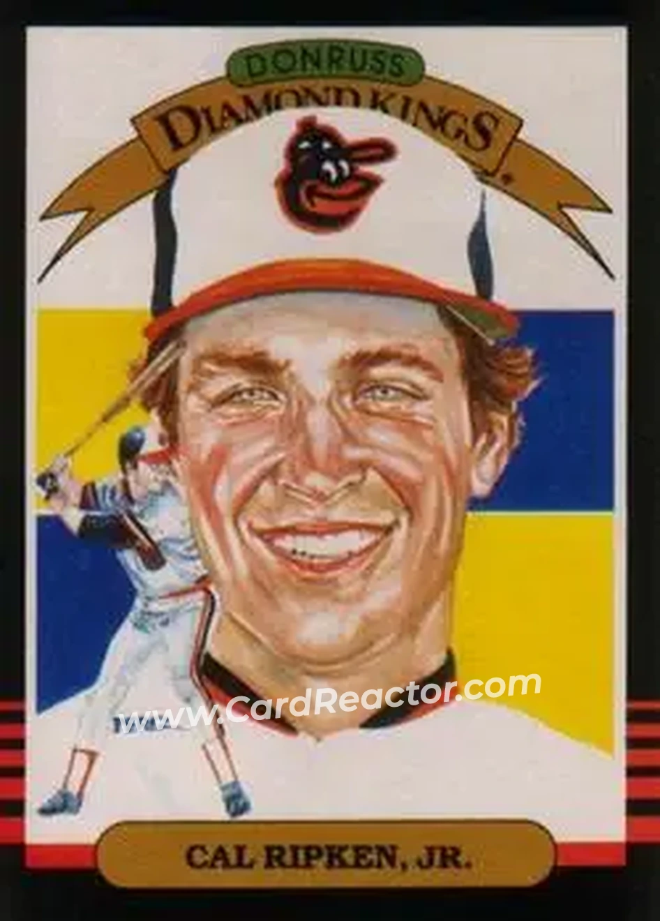 1985 Leaf #14 - Cal Ripken - Baltimore Orioles - Front 1985 Leaf #14 - Cal Ripken - Baltimore Orioles - Front