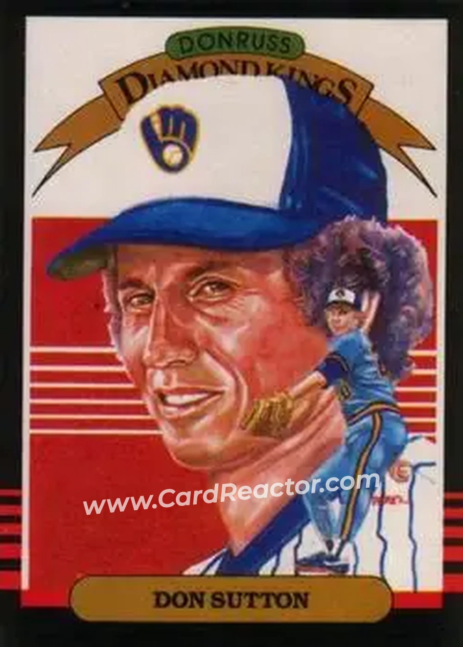 1985 Leaf #16 - Don Sutton - Milwaukee Brewers - Front 1985 Leaf #16 - Don Sutton - Milwaukee Brewers - Front