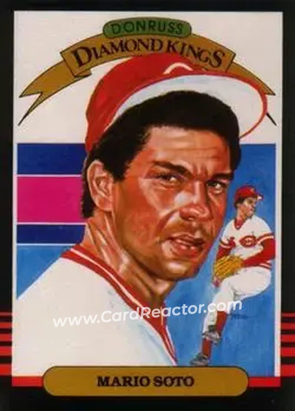 1985 Leaf #19 - Mario Soto - Cincinnati Reds - Front