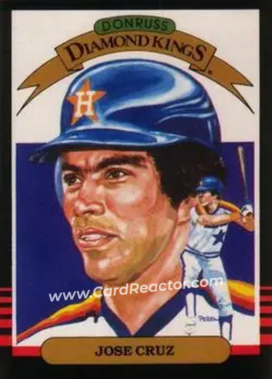 1985 Leaf #20 - Jose Cruz - Houston Astros - Front