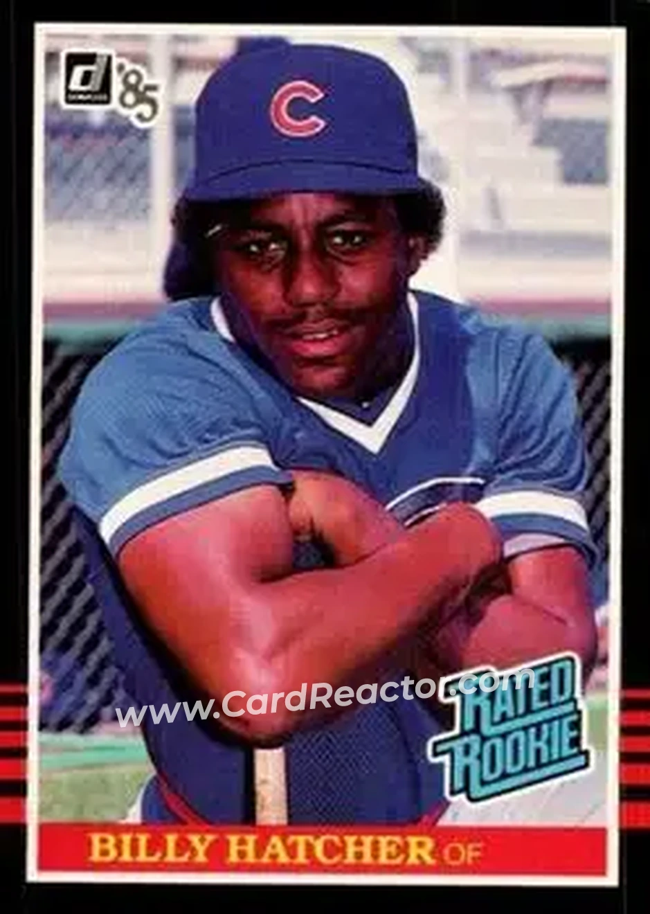 1985 Donruss #41 - Billy Hatcher - Chicago Cubs - Front