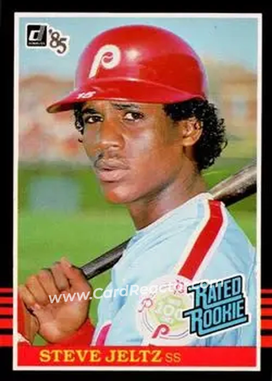 1985 Donruss #44 - Steve Jeltz - Philadelphia Phillies - Front