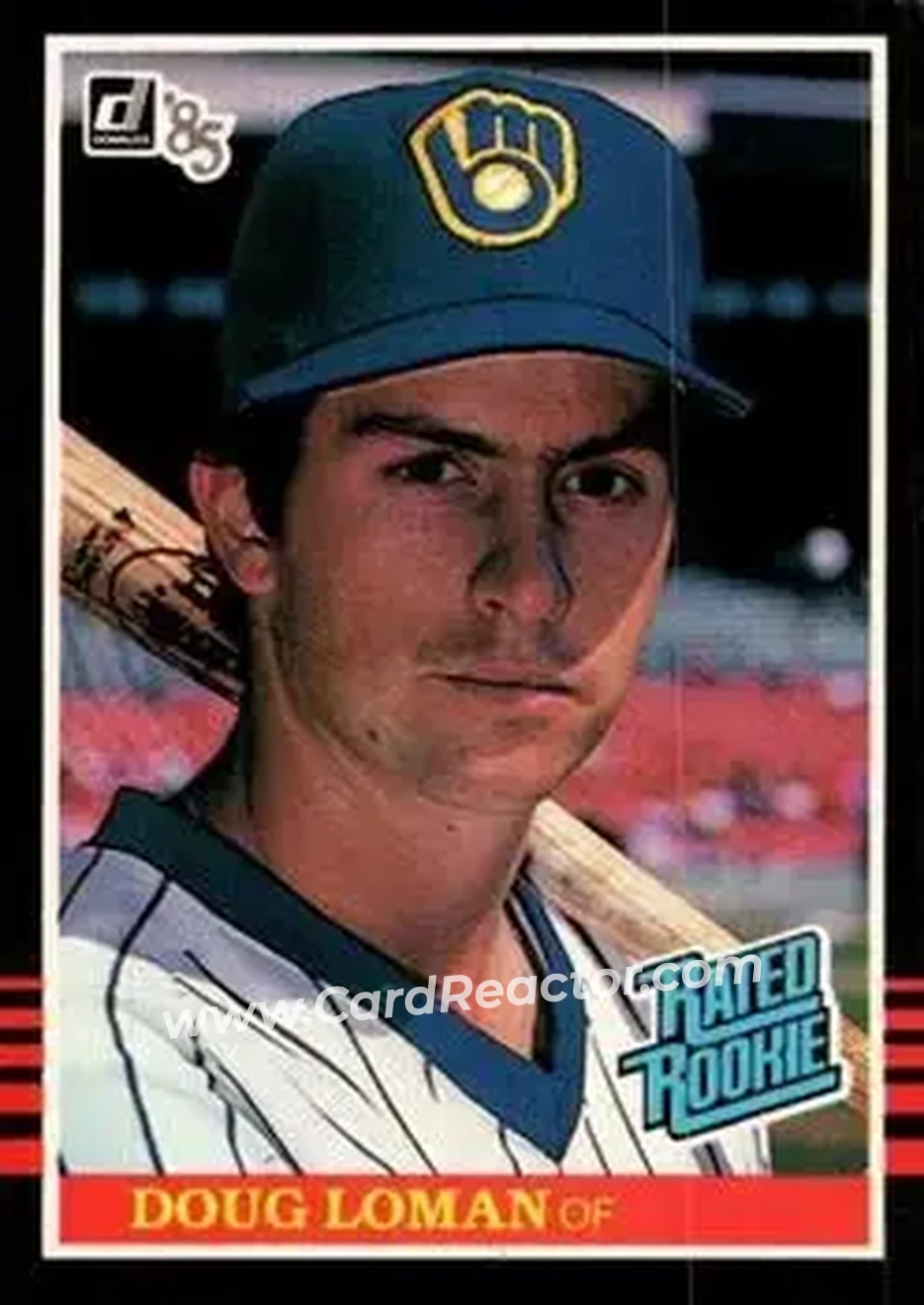 1985 Donruss #46 - Doug Loman - Milwaukee Brewers - Front 1985 Donruss #46 - Doug Loman - Milwaukee Brewers - Front