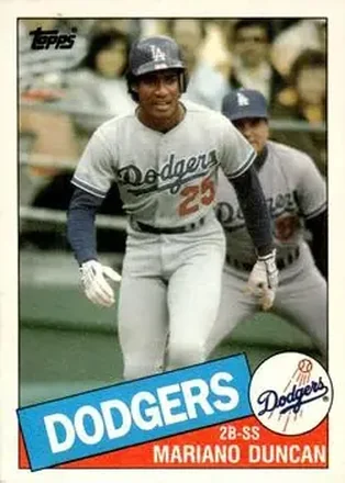 1985 Topps Traded #32T - Mariano Duncan - Los Angeles Dodgers