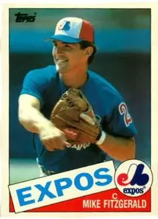 1985 Topps Traded #34T - Mike Fitzgerald - Montreal Expos