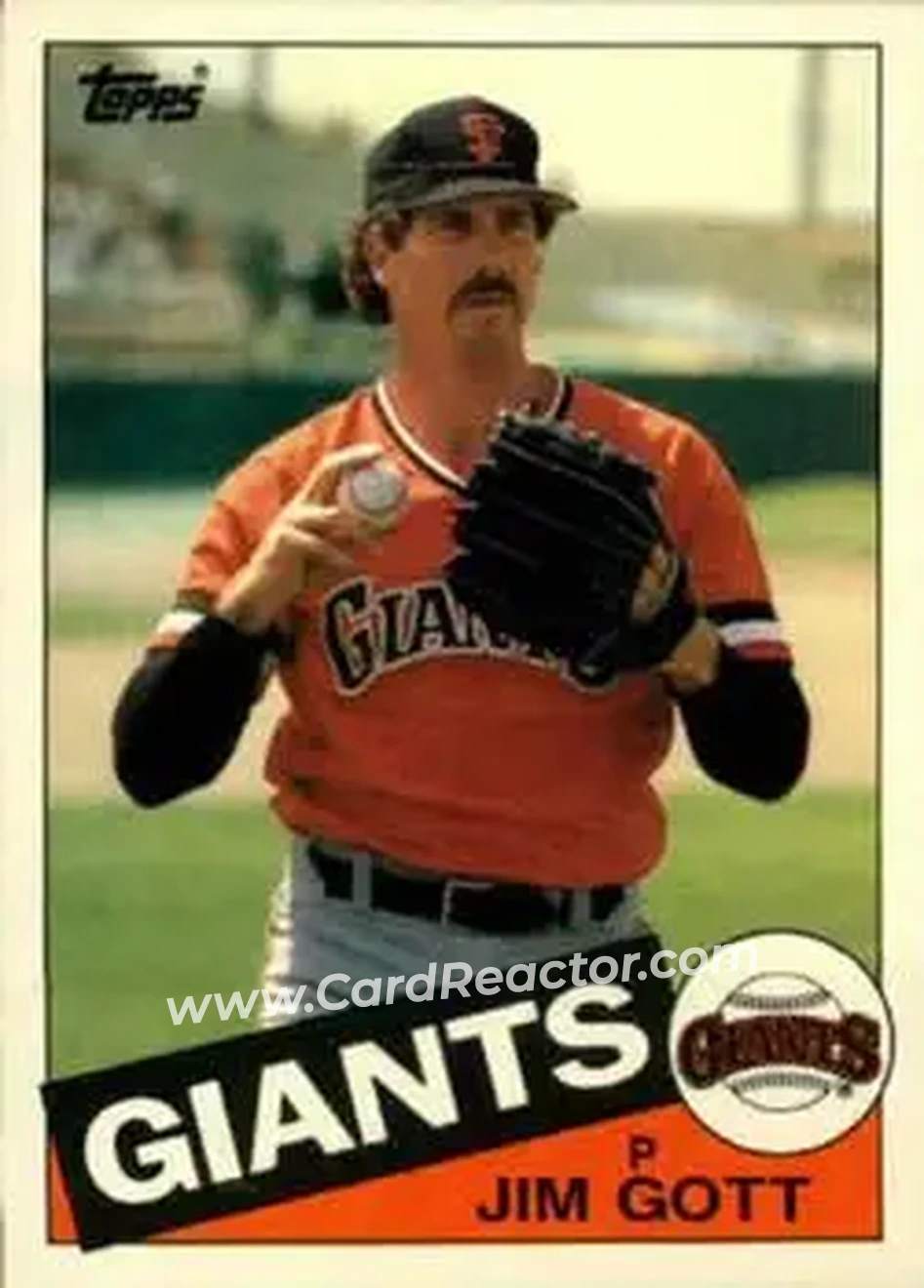 1985 Topps Traded #40T - Jim Gott - San Francisco Giants - Front
