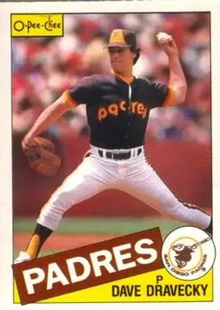 1985 O-Pee-Chee #32 - Dave Dravecky - San Diego Padres