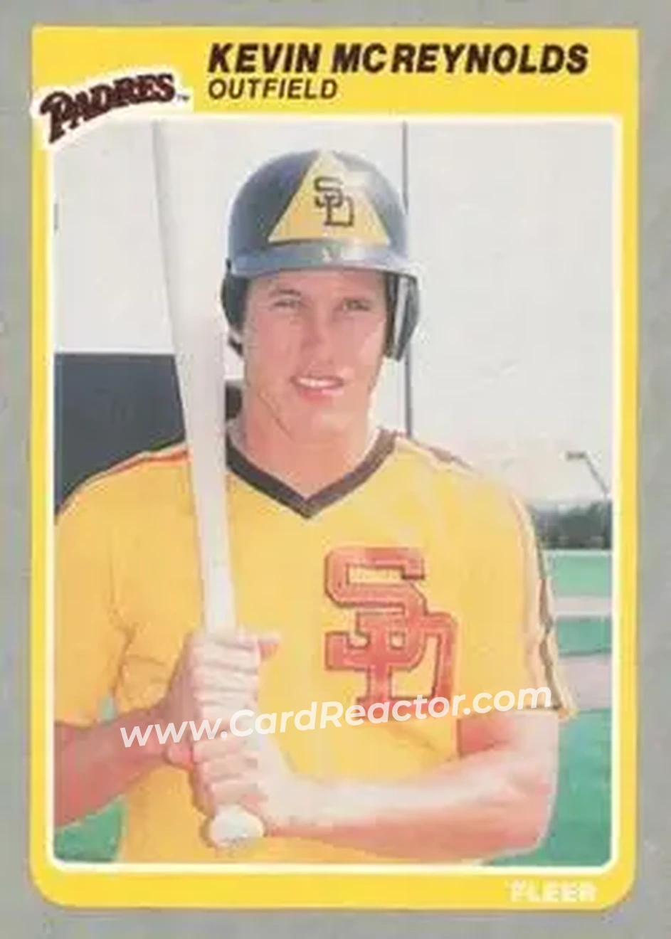 1985 Fleer #41 - Kevin McReynolds - San Diego Padres - Front
