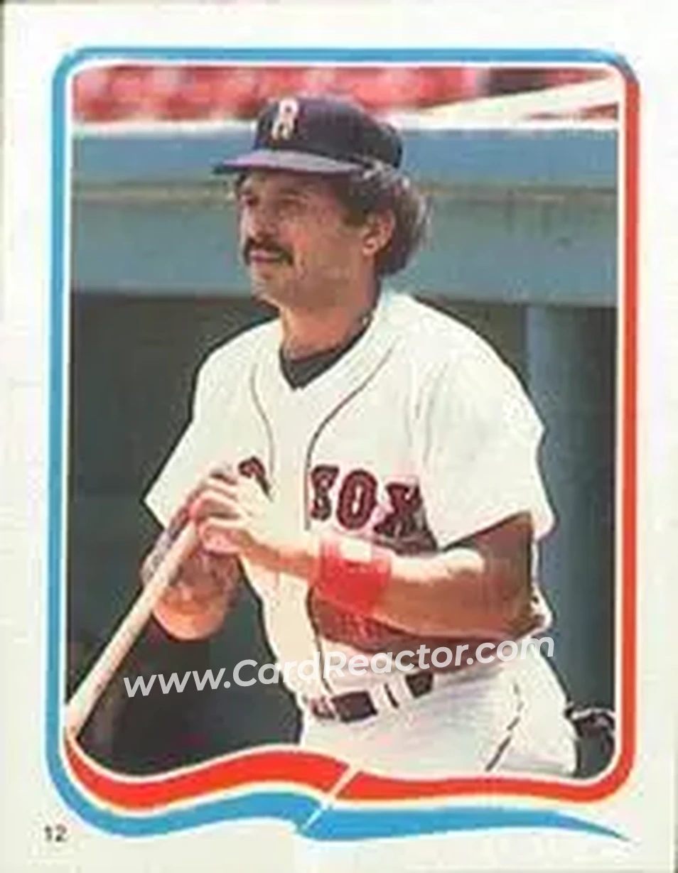 1985 Fleer Star Stickers #12 - Tony Armas - Boston Red Sox - Front