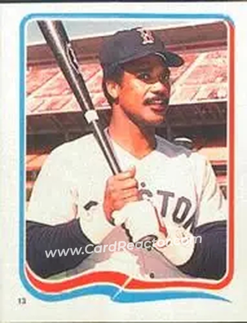 1985 Fleer Star Stickers #13 - Jim Rice - Boston Red Sox - Front