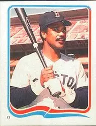 1985 Fleer Star Stickers #13 - Jim Rice - Boston Red Sox