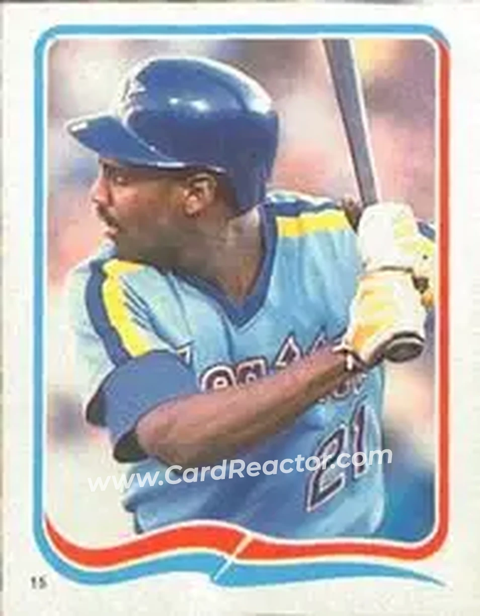 1985 Fleer Star Stickers #15 - Alvin Davis - Seattle Mariners - Front