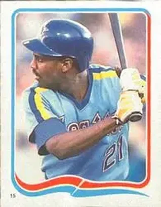 1985 Fleer Star Stickers #15 - Alvin Davis - Seattle Mariners